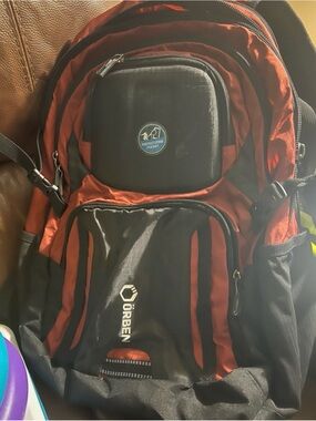 Red and Black Men's Backpack